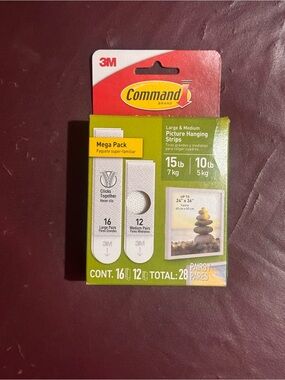 Command 3M White Picture Hanging Strips Mega Pack